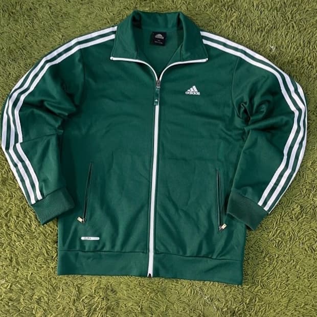 아디다스 그린 초록 트랙탑 져지집업 95/M