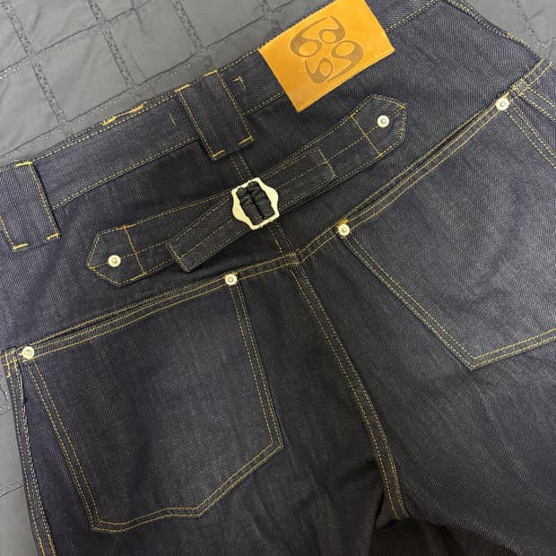 9999아카이브 테크니컬 커브드 진 네이비 1사이즈