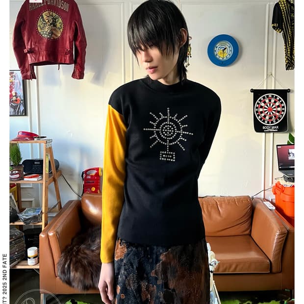 1980-90s KANSAI O2 Studs Eye Wool Knit