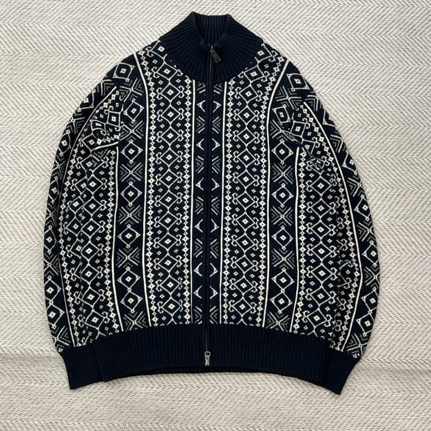 타미힐피거 에스닉 패턴 니트집업 r2501