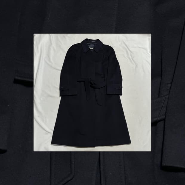 버버리 캐시미어 블랙 코트
