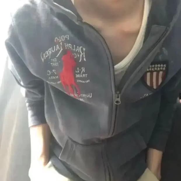 폴로 빅포니 성조기 후드집업