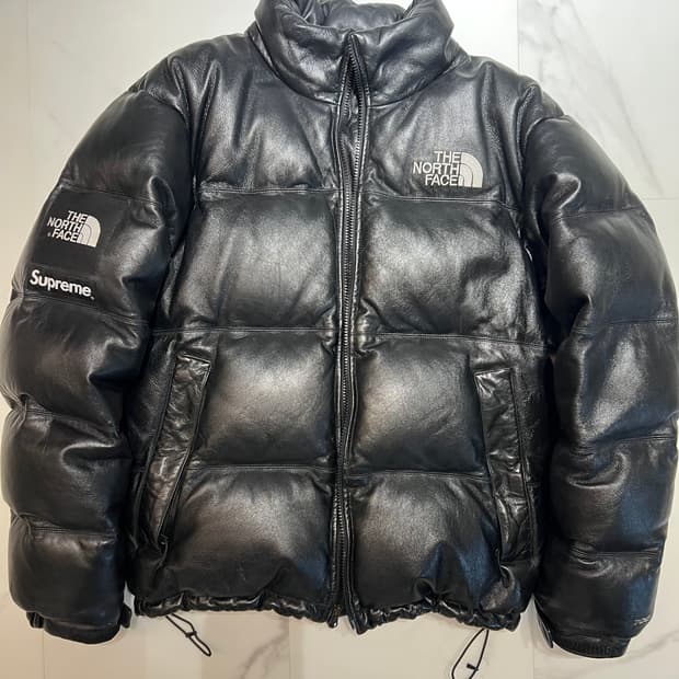 슈프림 노스페이스 슈노 레더눕시 L