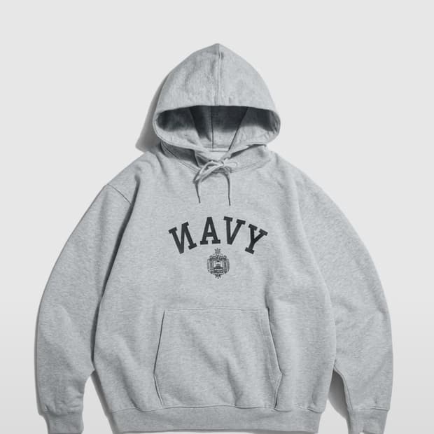 NAVAL Academy Heavyweight Hoodie Grey(M)
