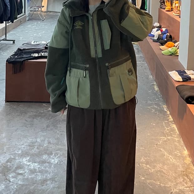 엄브로 코듀라 택트 플리스 후드 집업자켓 H1051