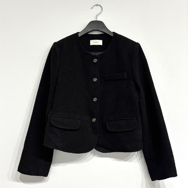 여성 트위드 미니멀 자켓