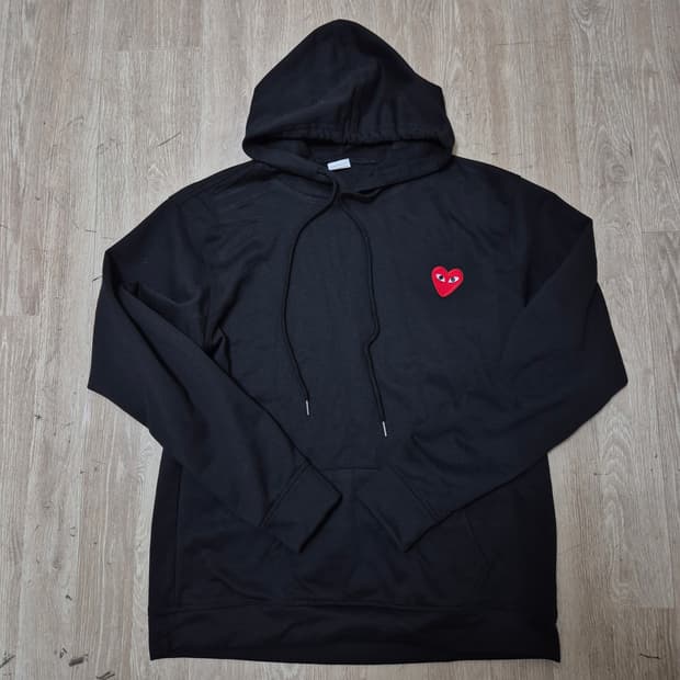 꼼데가르송 레드하트 후드티 L(100)