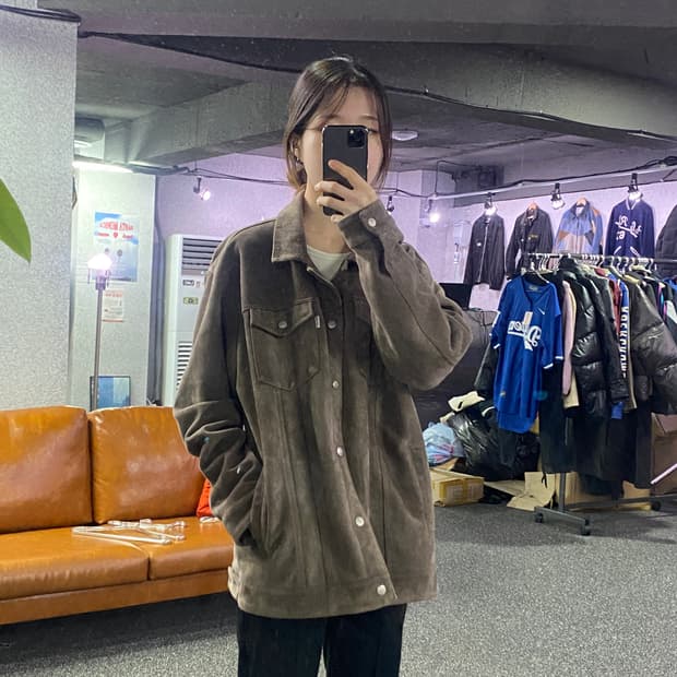 세인트페인 멀티포켓 브라운 벨벳 자켓 B3174