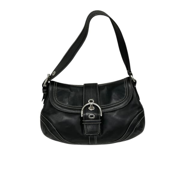 코치 가죽 숄더백