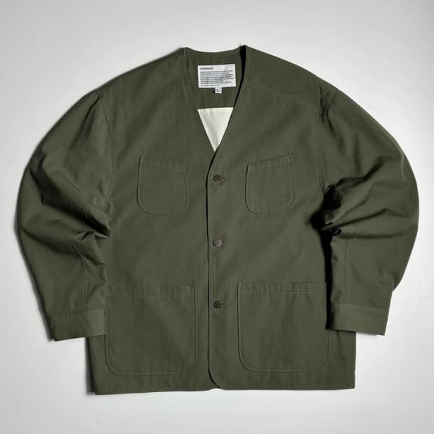 유니폼브릿지 21FW 노카라 4포켓 코튼 자켓 R1700