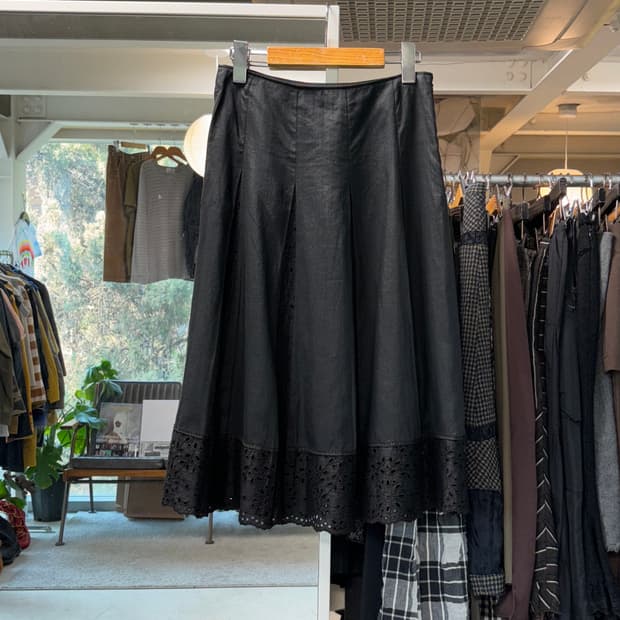 Kiyoko takase 린넨 패널 스커트