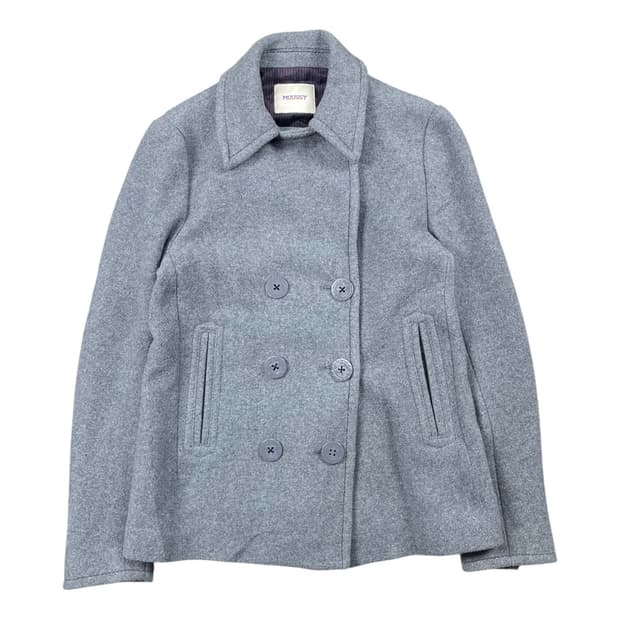 Moussy 그레이컬러 숏 피코트