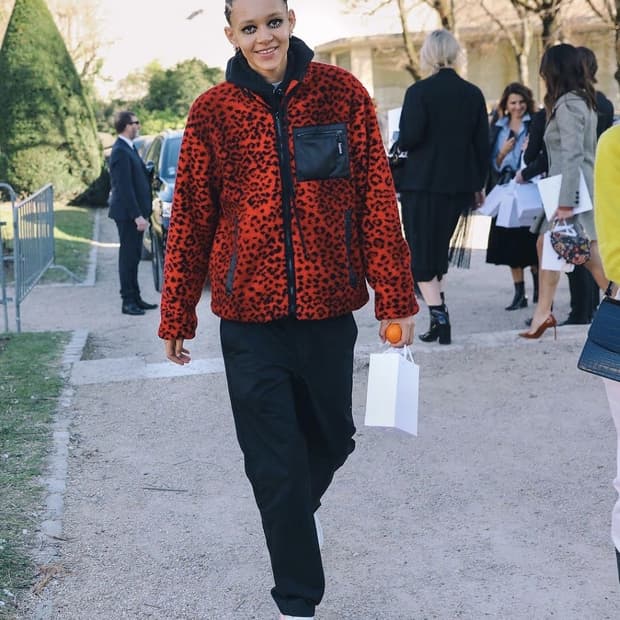 슈프림 레오파드 리버시블 자켓 레드 희귀템