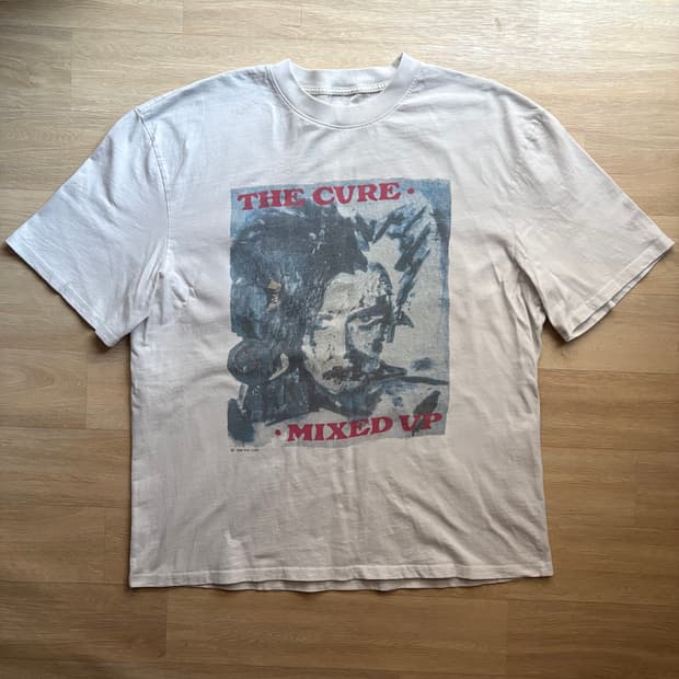더큐어 The Cure 리프린트 빈티지 밴드티 xl