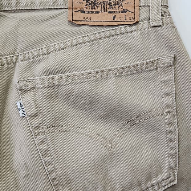 Made in Italy 90s 빈티지 리바이스 551 W31 L34