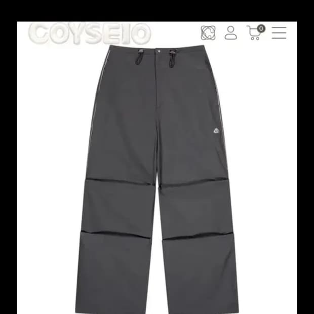 코이세이오 스트랩 라인 팬츠 그레이 사이즈 2