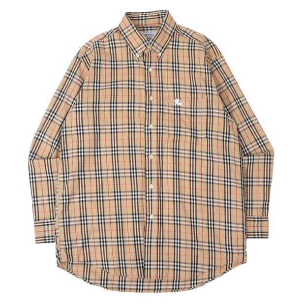 버버리 베이지 노바체크 클래식 셔츠