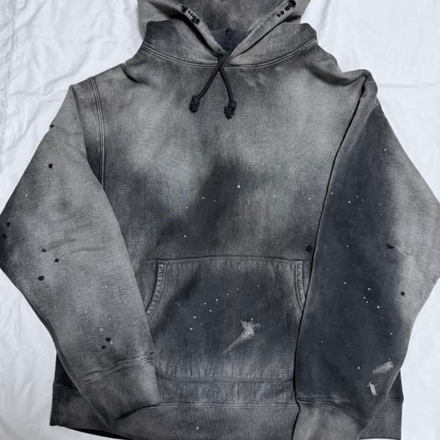 Bowwow 바우와우 하드 에이징 후드 블랙 L