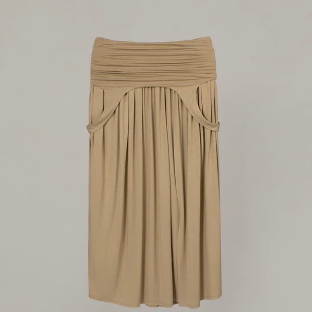 (새상품) 오버듀플레어 draped turn over skirt 스커트 