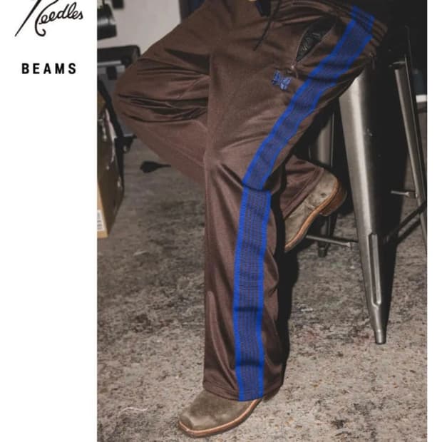 빔즈 별주 니들스 스트레이트 트랙 팬츠 M