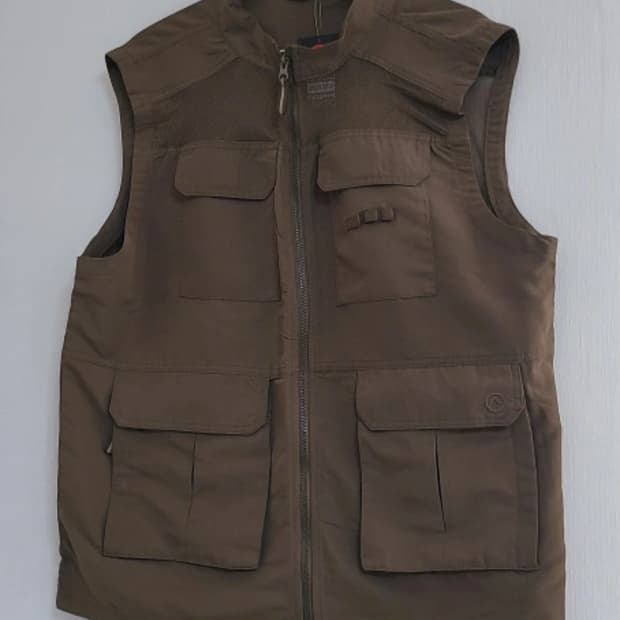 새옷)아웃도어 브라운 포켓 조끼 110~120