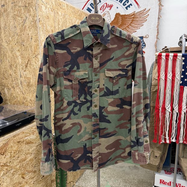 폴로 랄프로렌 클래식핏 밀리터리 셔츠