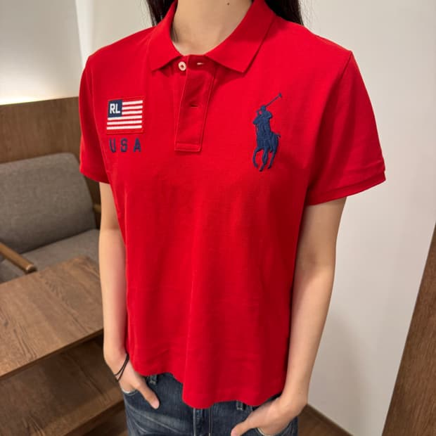 폴로 랄프로렌 USA 빅포니 카라티 레드