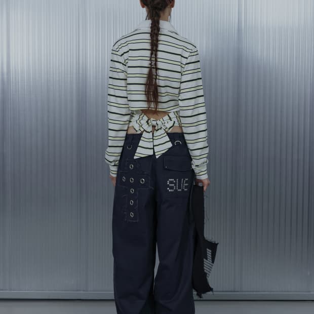 셋업이엑스이 CROSS MULTI CARGO PANTS NAVY