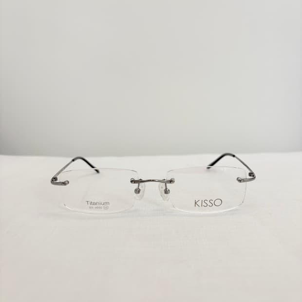 KISSO 실버 무테 빈티지안경