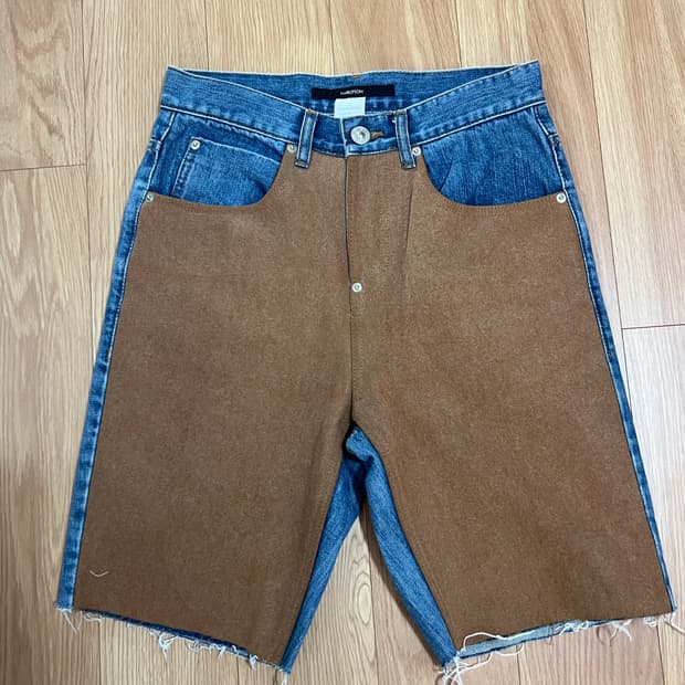 푸시버튼 패치드 데님팬츠(리폼)