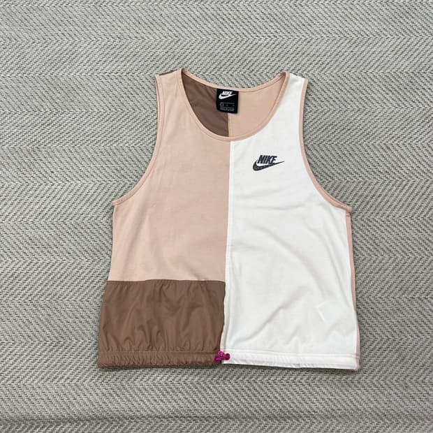 나이키 배색 슬리브리스 r3759