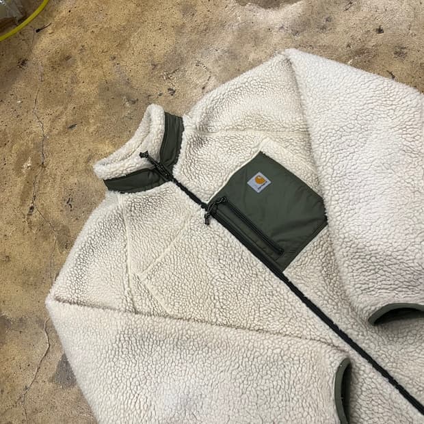 [정품/XL] 칼하트 아이보리 쉐르파 플리스 자켓 b19