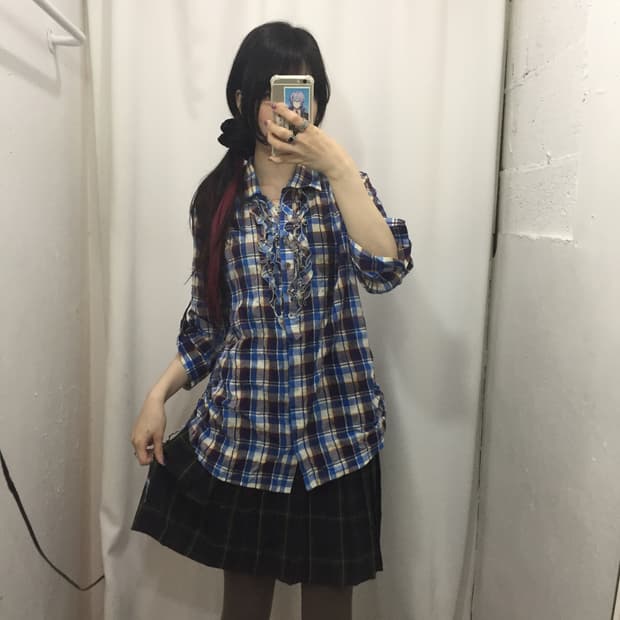 블루 체크 소녀 💤