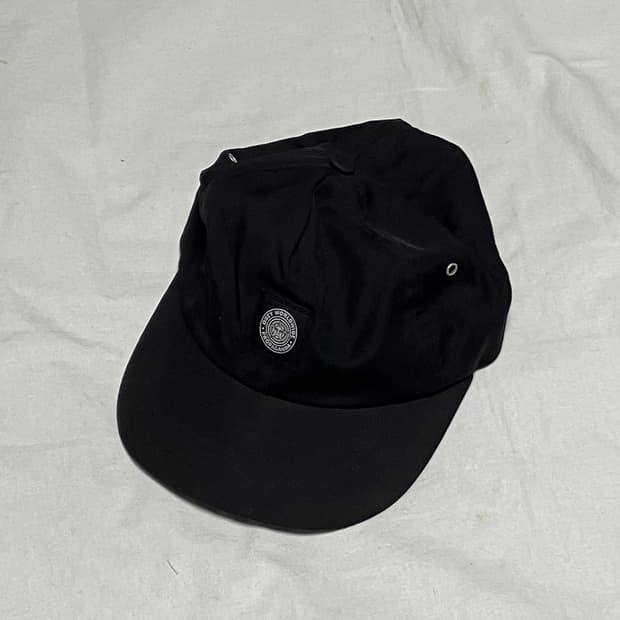 오베이 나일론 패치로고 볼캡 스냅백 블랙