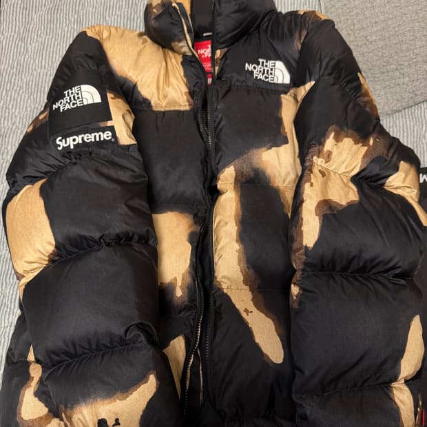 (L) 슈프림 노스페이스 블리치드 눕시