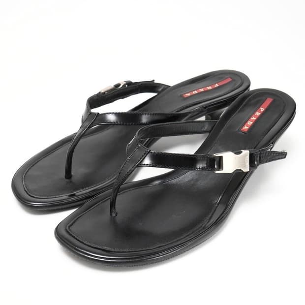 PRADA Middle Heel Flip-Flops