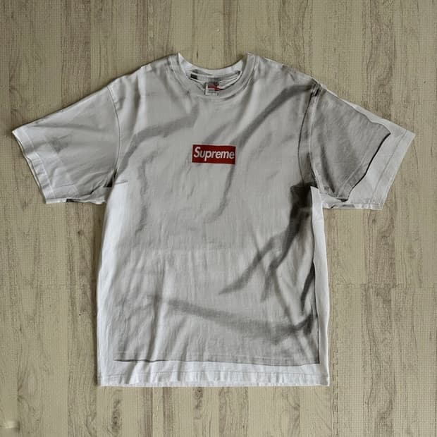 슈프림 mm6 박스로고 반팔 L