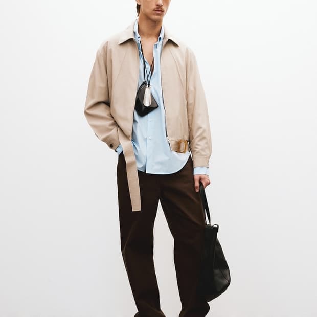 [할인] 렉토 25SS 코튼 블렌드 와이드 플레어 팬츠 다크 브라운