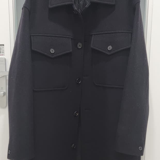 질스튜어트 뉴욕 남성 네이비 울 캐시미어 코트