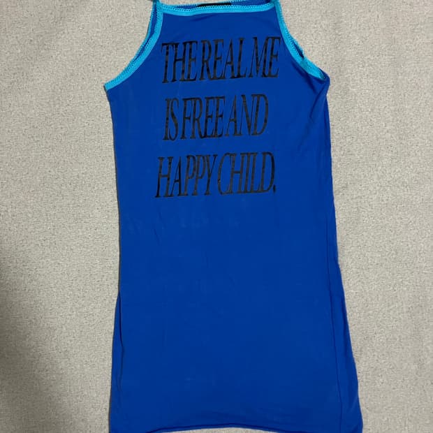 [M] ans dotsloevner 미니 드레스 블루