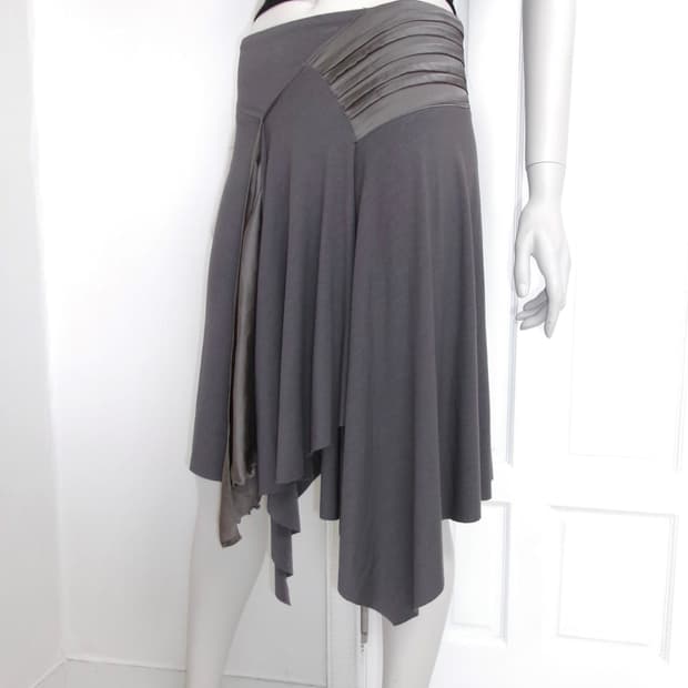 Japan Draped Unbalance Skirts