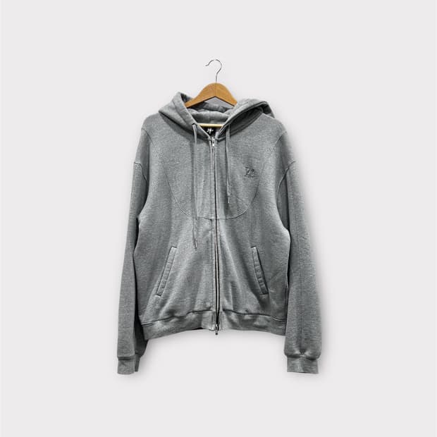 우알롱 그레이 후드집업 오버핏 M