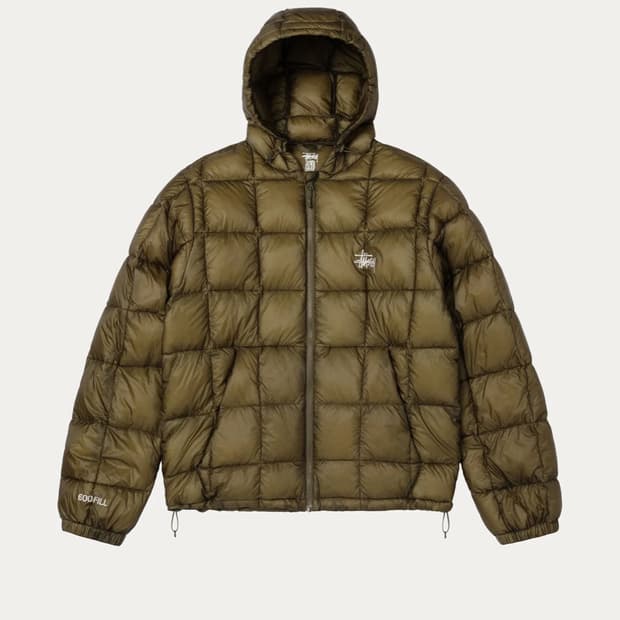 스투시 미드웨이트 후드 퍼퍼