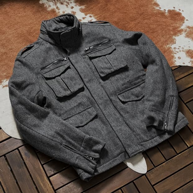 JPN 헤링본 유틸리티 자켓