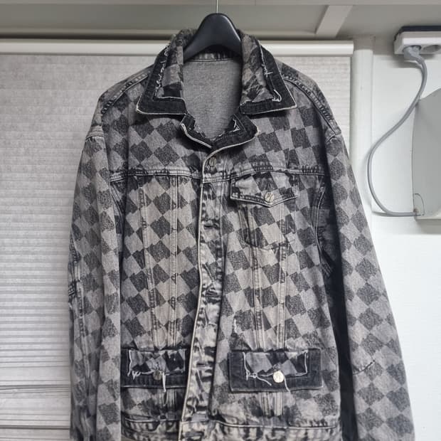 아더에러 테닛 패턴 데님 블랙 