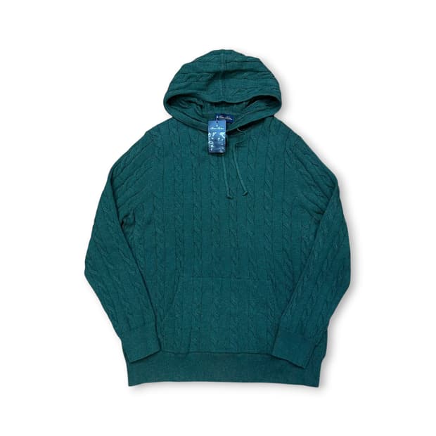 브룩스브라더스 케이블 후드 니트