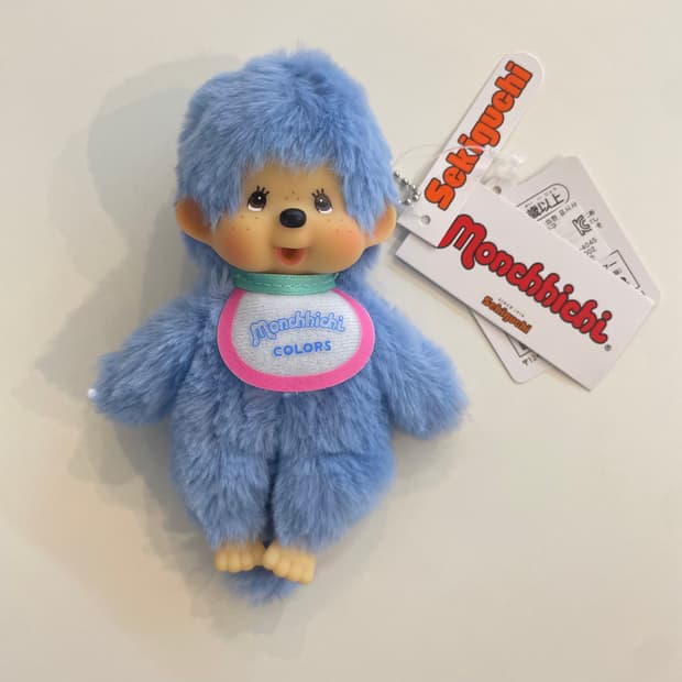 몬치치 정품 인형 키링 컬러 블루 