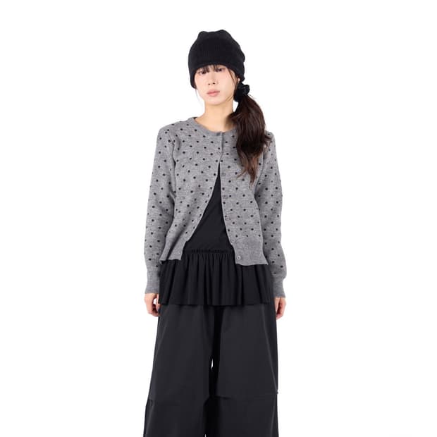 Dot Knit Cardigan