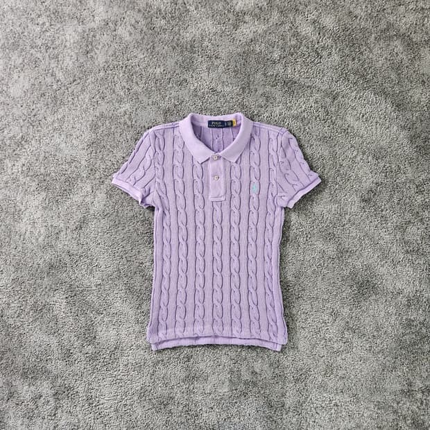 POLO RALPH LAUREN 케이블 니트 반팔