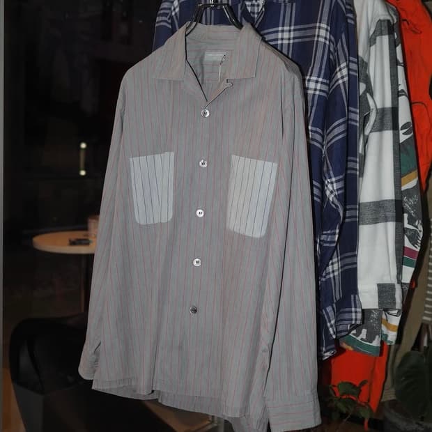 90s comme des garcons homme 꼼데 스트라이프 셔츠